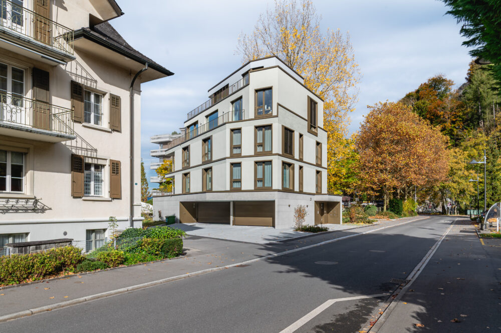 Neubau Mehrfamilienhaus Kehrsitenstrasse | Stansstad © Matthias Elmiger | Starkl Vieli Architekten GmbH